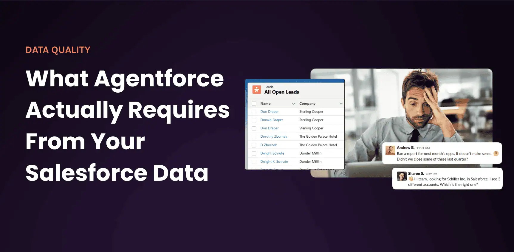 What Agentforce Actually Requires From Your Salesforce Data